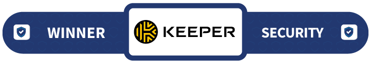 A banner, showing Keeper as the winner for security