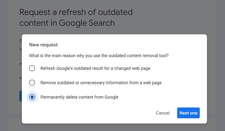 Screenshot 2 of Google search console