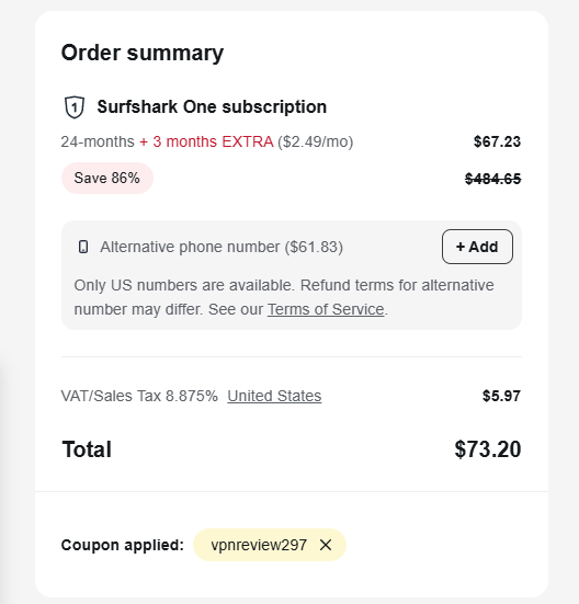 Surfshark antivirus coupon code