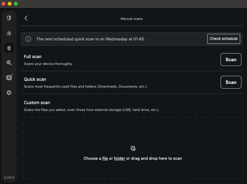 Surfshark antivirus features section