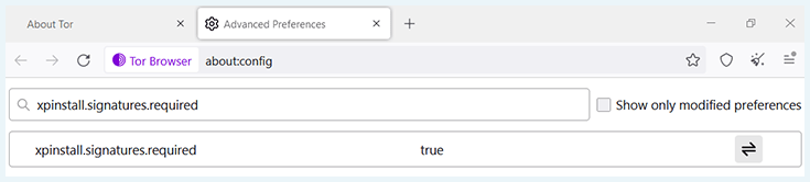 Top option to manually disable JavaScript