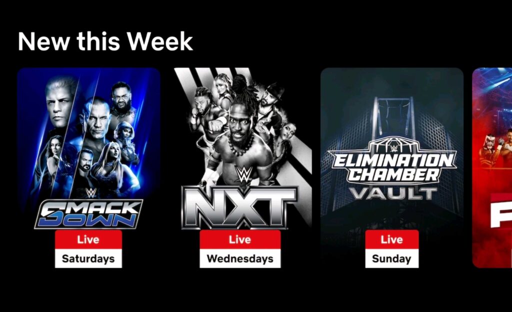 WWE Elimination Chamber on Netlix