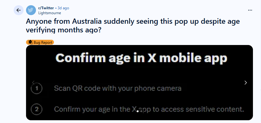 X age verification australia