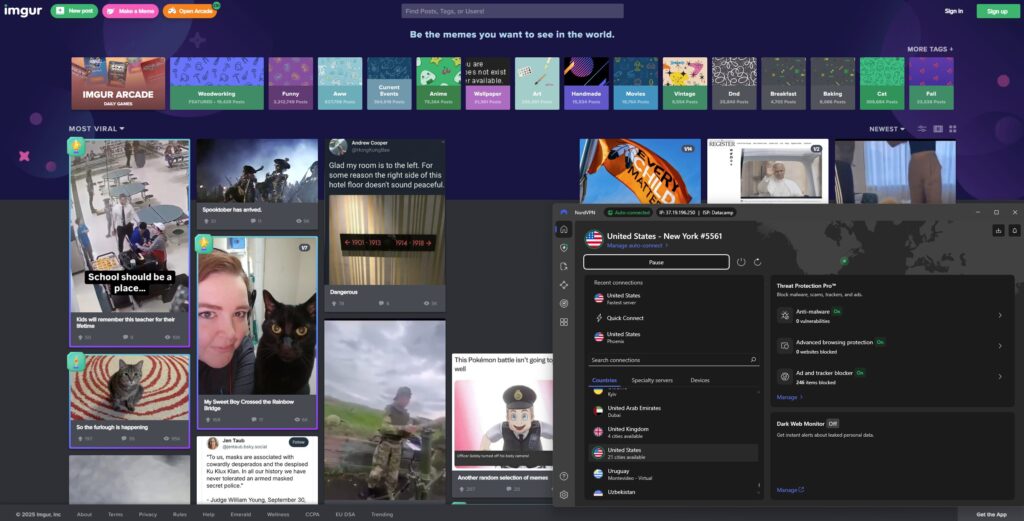 Access Imgur in the UK with a VPN