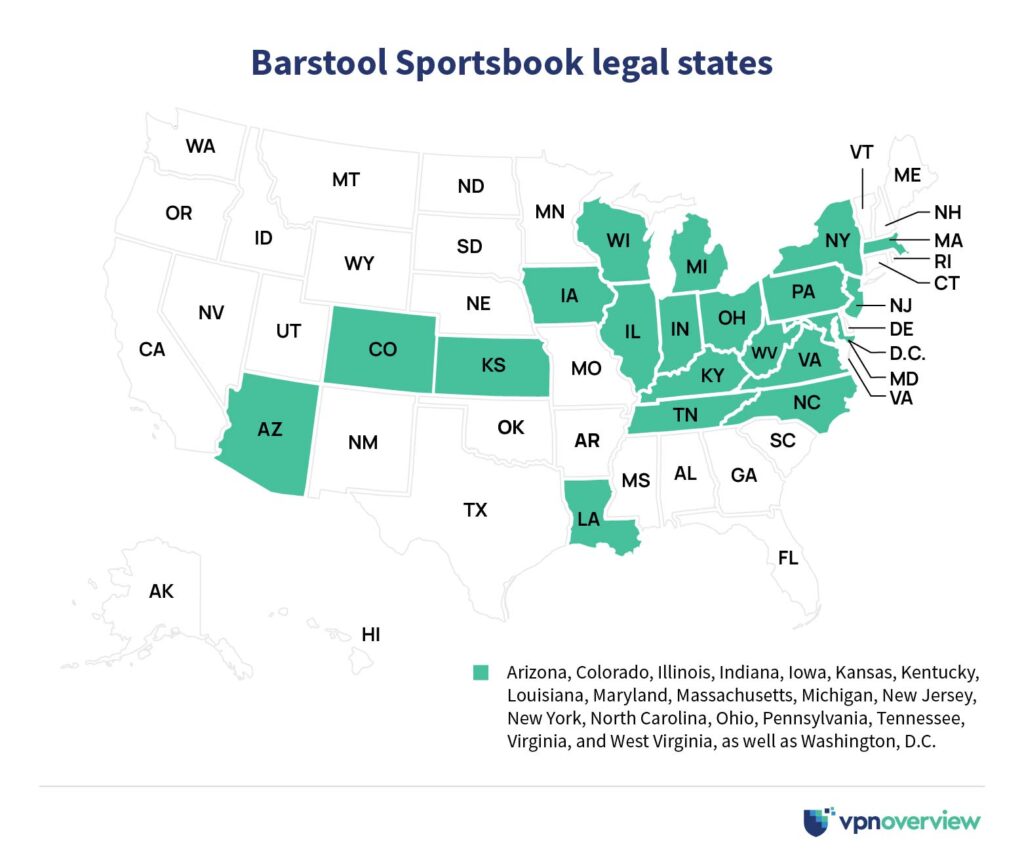 Barstool Sportsbook legal states