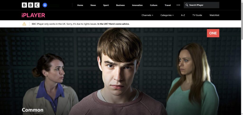 BBC iPlayer only works in the UK