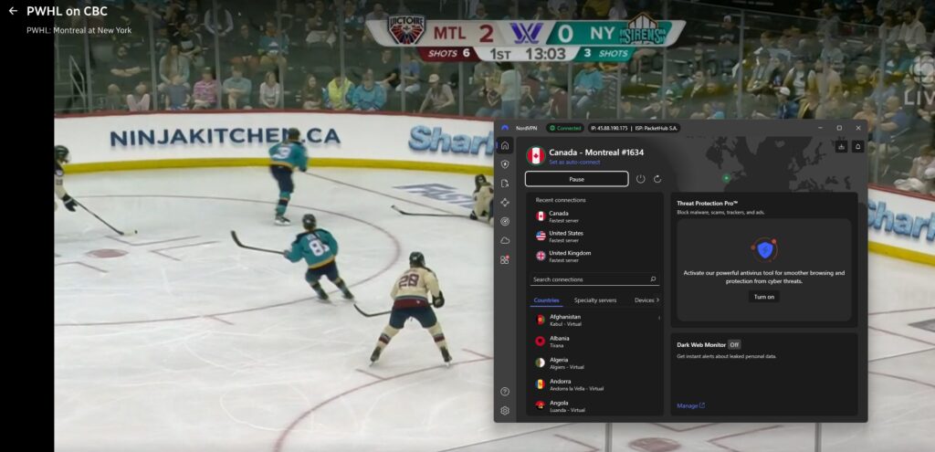 Stream NHL on CBC Gem for free from anywhere