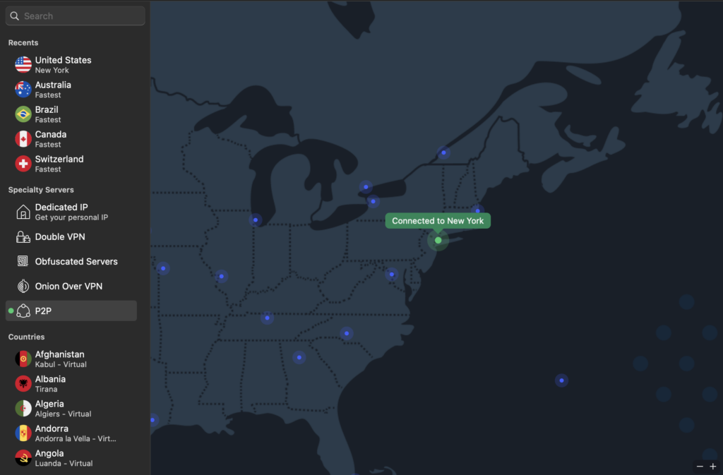 Connect To New York server to access PornHub