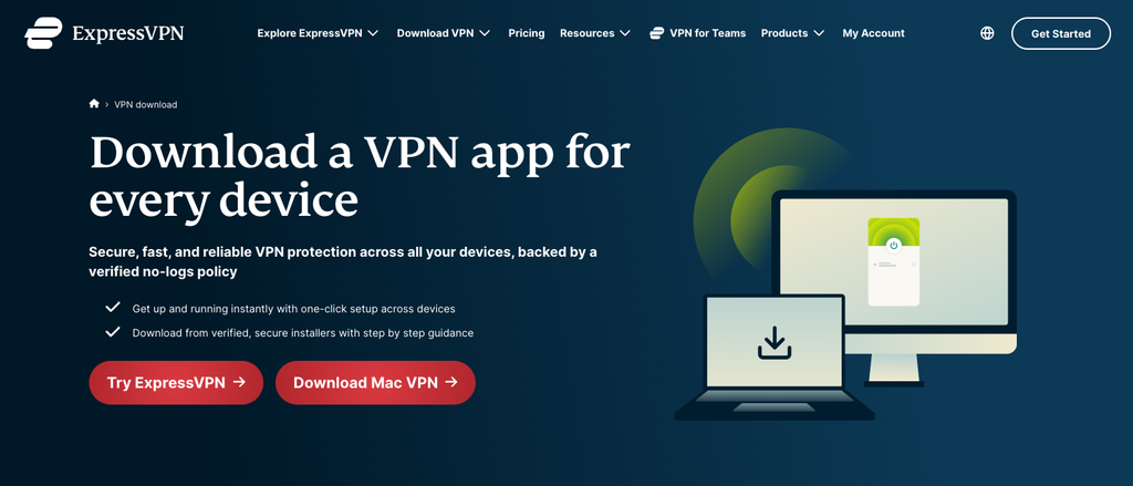 Download ExpressVPN for any major operating system or smart device
