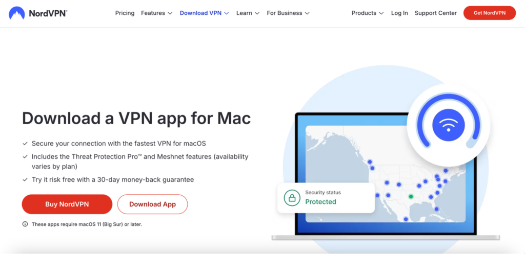 NordVPN supports every major operating system