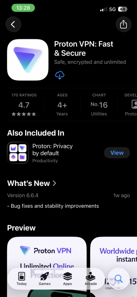 Download and install Proton VPN to bypass Threads age verification in Australia