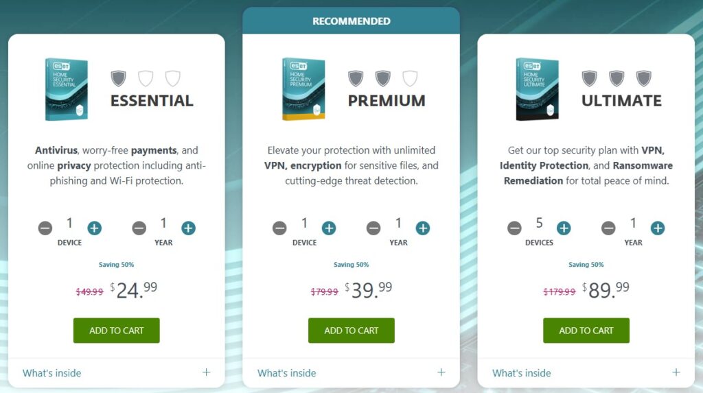 ESET Black Friday deals 2025 plans pricing 
