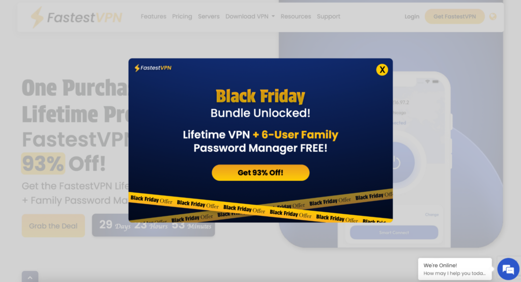 FastestVPN's Cyber Monday offer for 2025