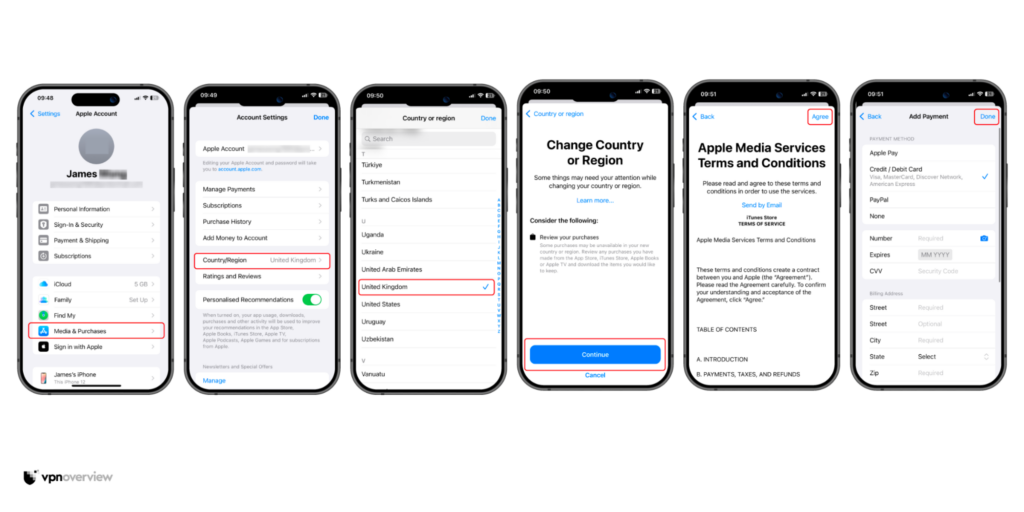 How to change your Apple ID country or region on iPhone
