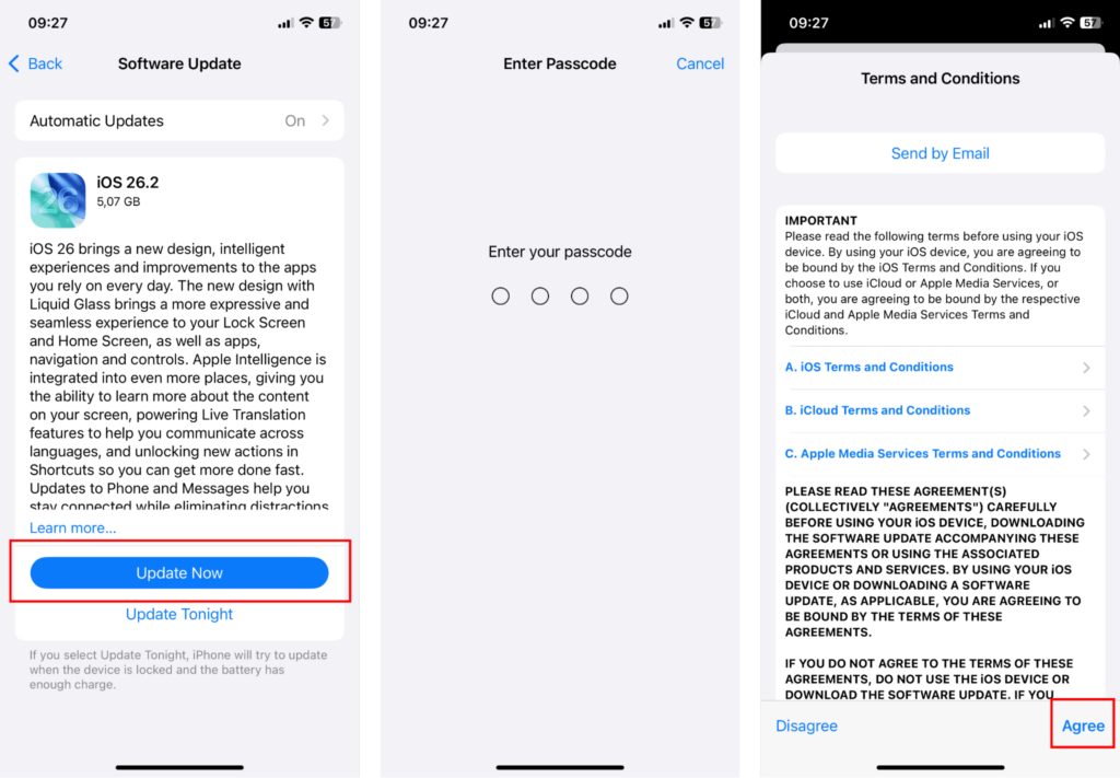 How to update your iOS software