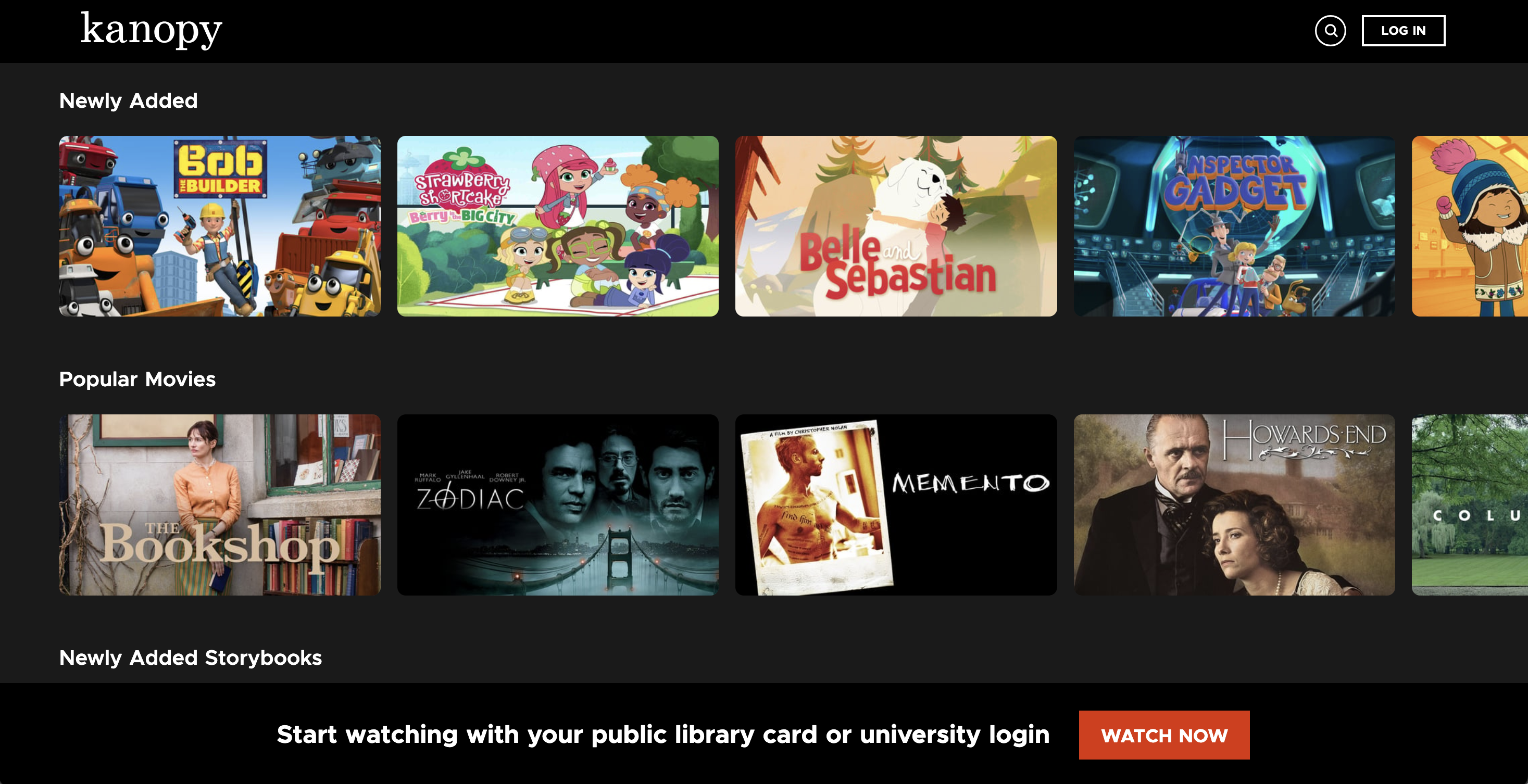 Watch movies on Kanopy, an alternative to 123Movies