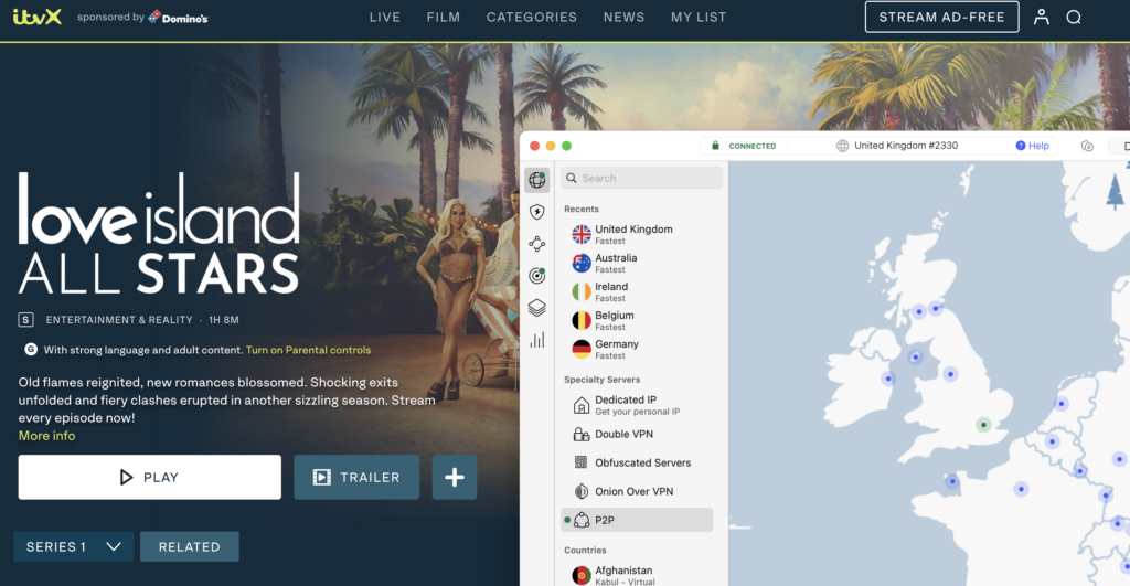 Love Island: All Stars online free on ITVX with NordVPN