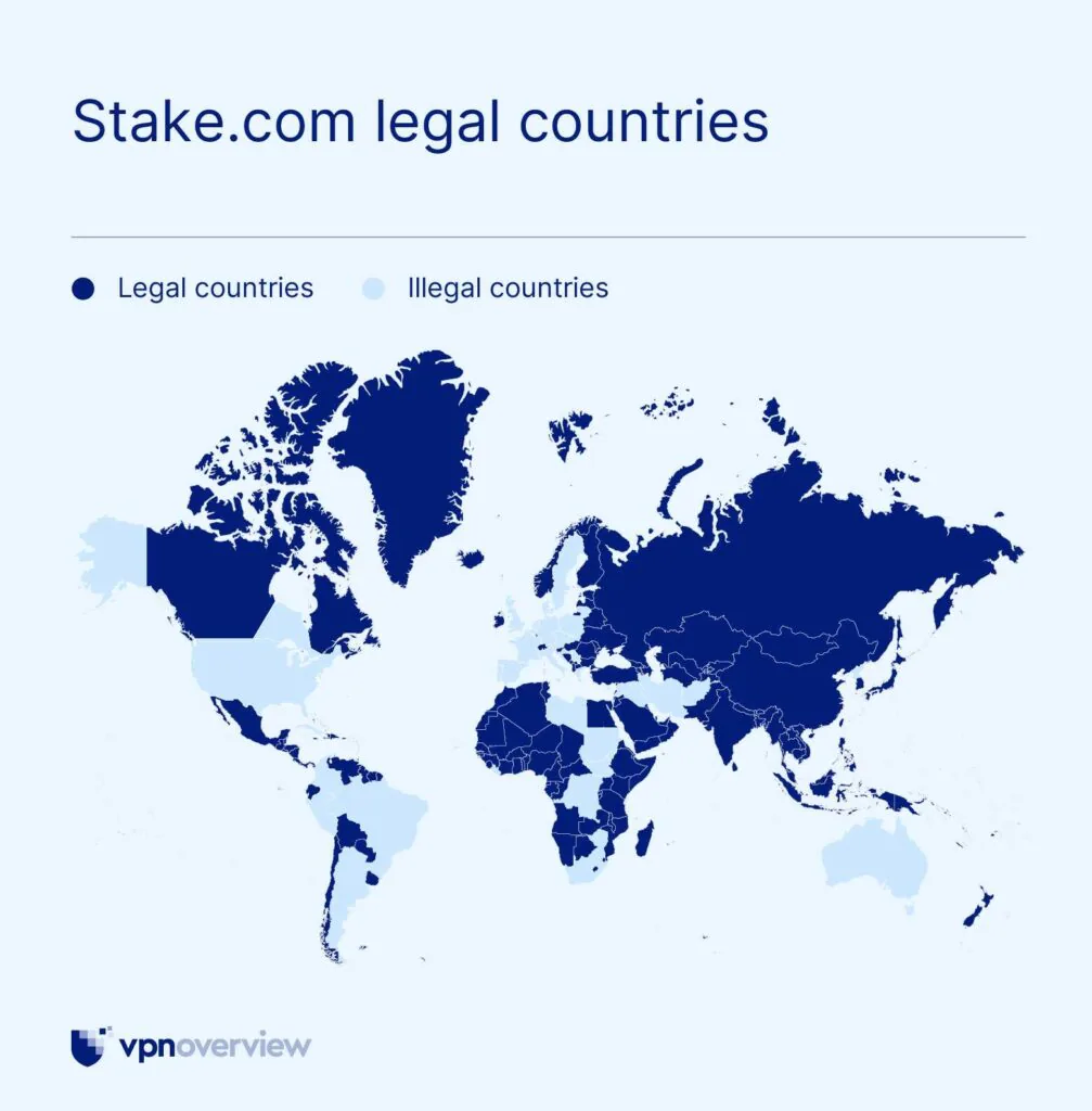 Stake.com legal countries