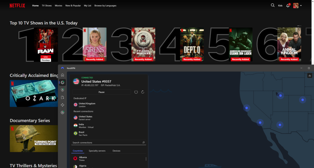 NordVPN vs Proton VPN Netflix