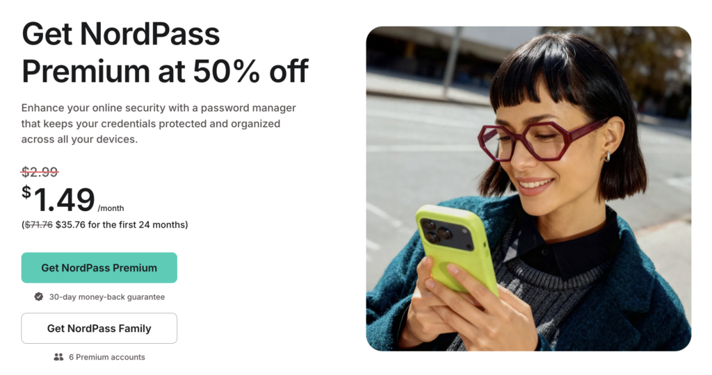 Visit NordPass with our special link