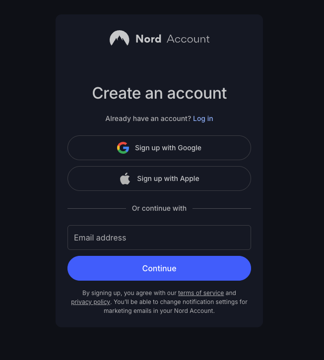 Create a NordVPN account and install the app to access Bluesky
