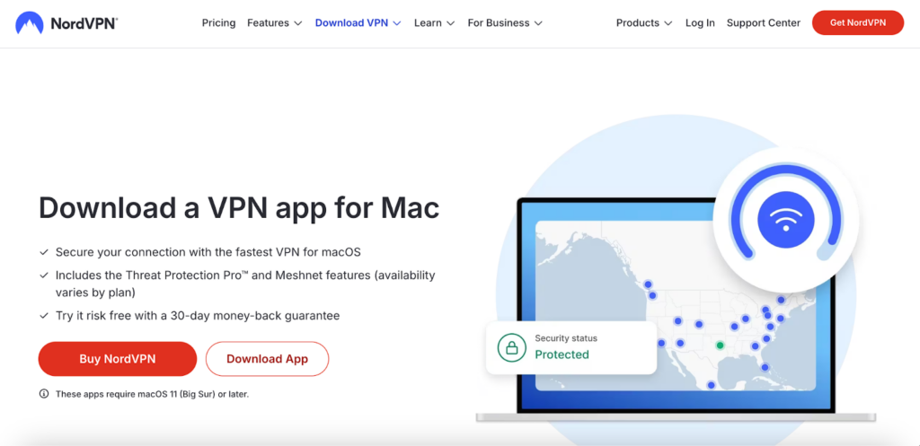 Download NordVPN for any device from the official website or app store