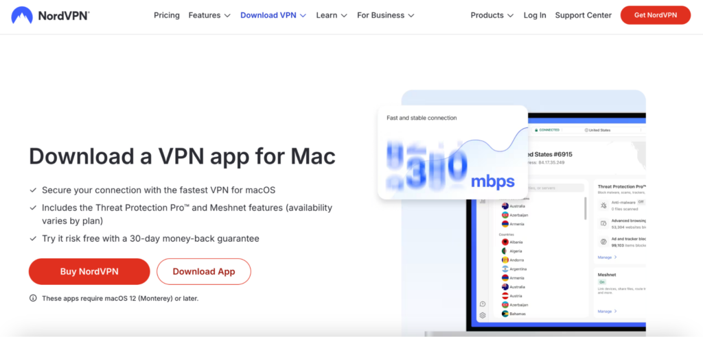 NordVPN supports all major operating systems