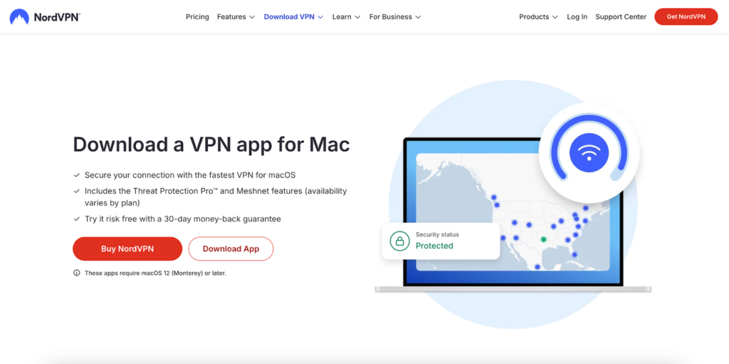 NordVPN offers dedicated apps for all major operating systems