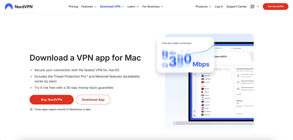 NordVPN supports all major operating systems