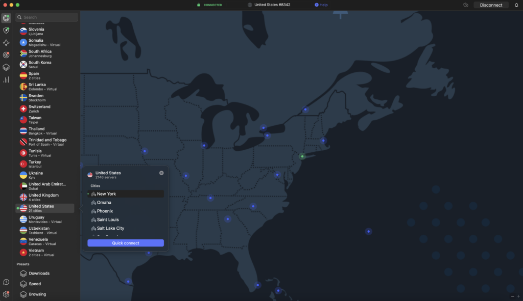 Bypassing the Indiana porn ban with NordVPN's New York server