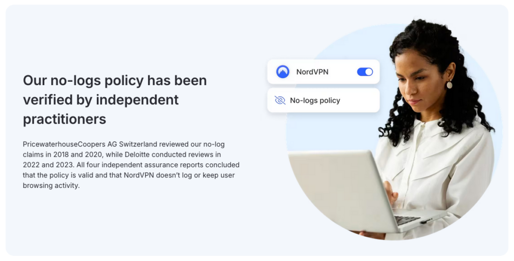 NordVPN no-logs policy