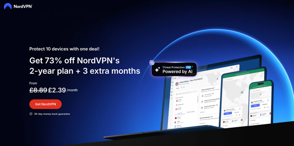 Get up to 73% off NordVPN UK to bypass Fabswingers age verification