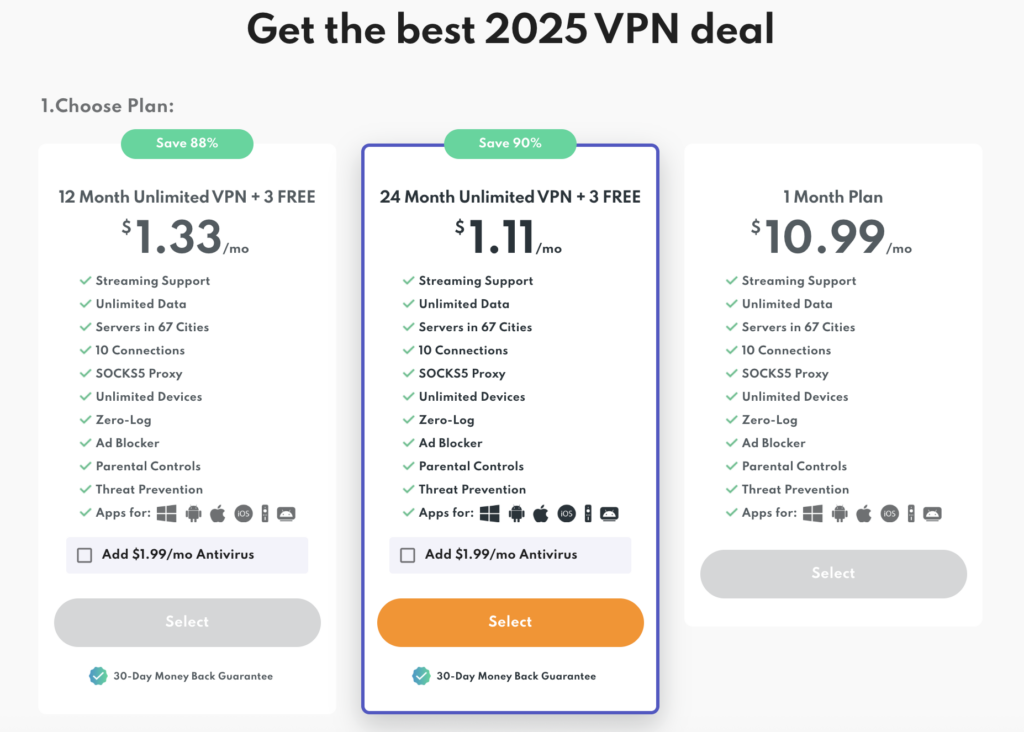 PrivadoVPN Cyber Monday deals
