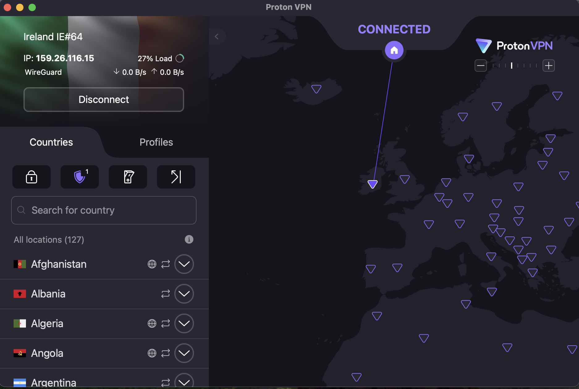 Connect to Proton VPN's Ireland server to bypass porn restrictions