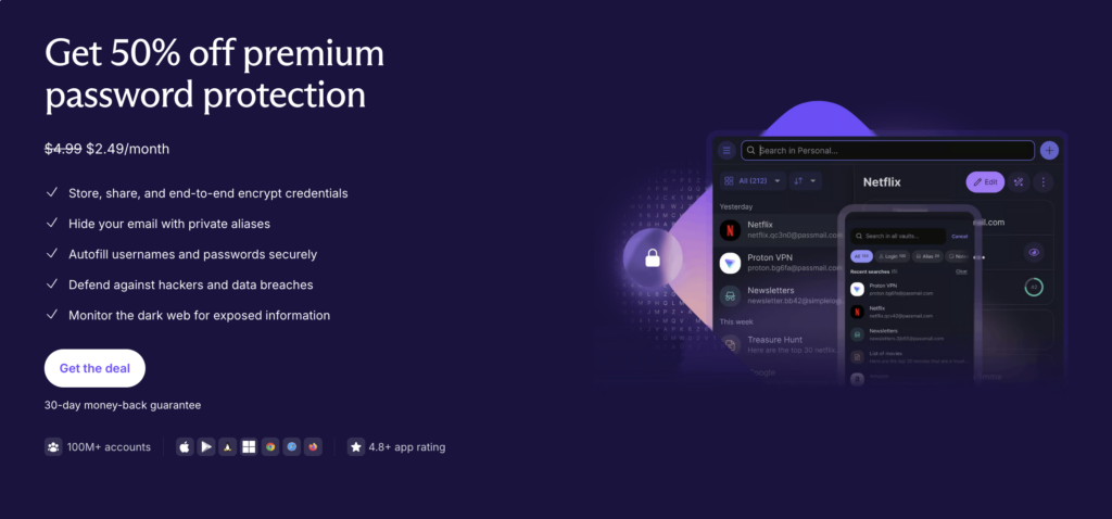 Proton Pass deal