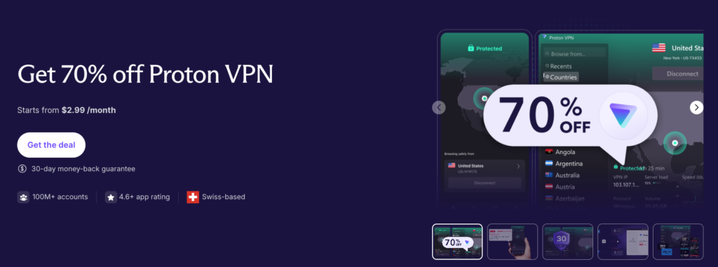 Proton VPN is the best VPN for Australia porn