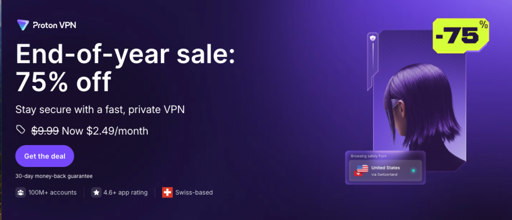 Proton VPN main website