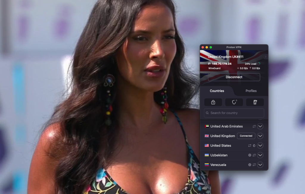 Proton VPN streams Love Island UK