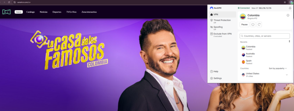 Rcn unblock colombia