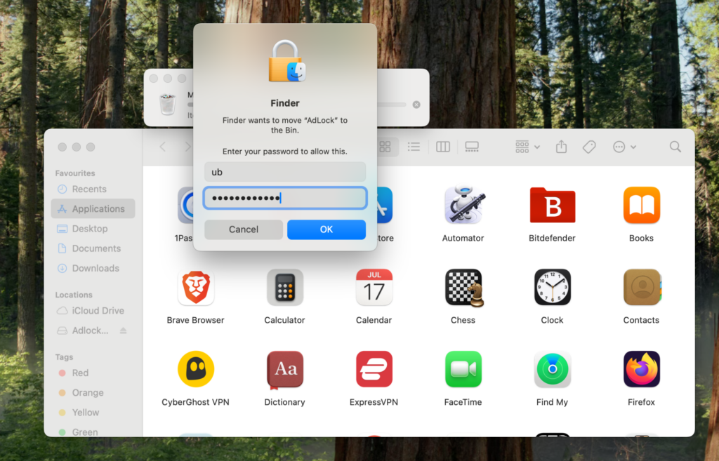 Safari app deletion process