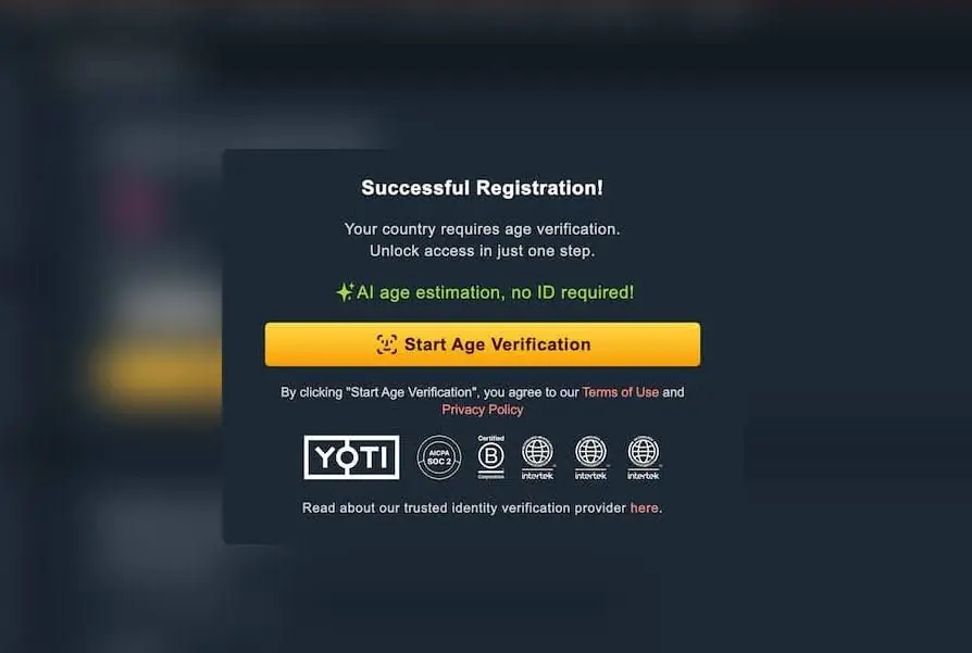 Spankbang age verification notification