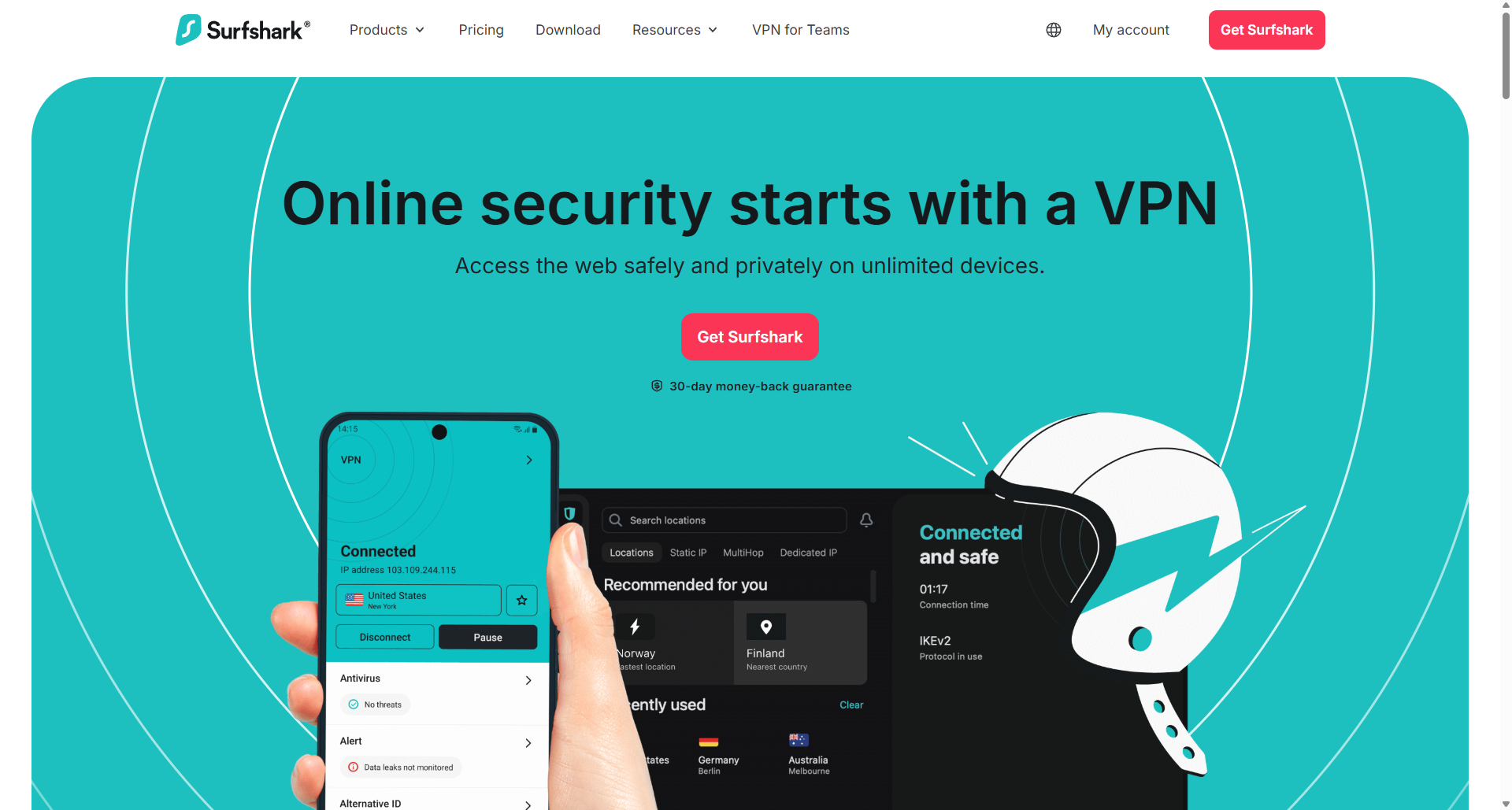 Surfshark is one of the best Proton VPN alternatives