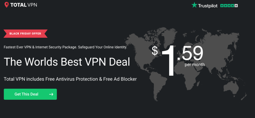 TotalVPN Cyber Monday deal