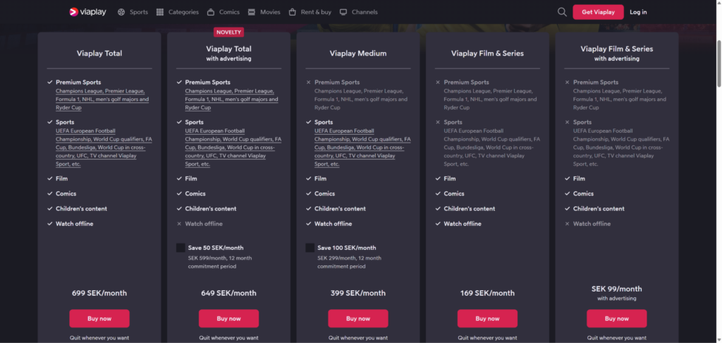 Viaplay plans