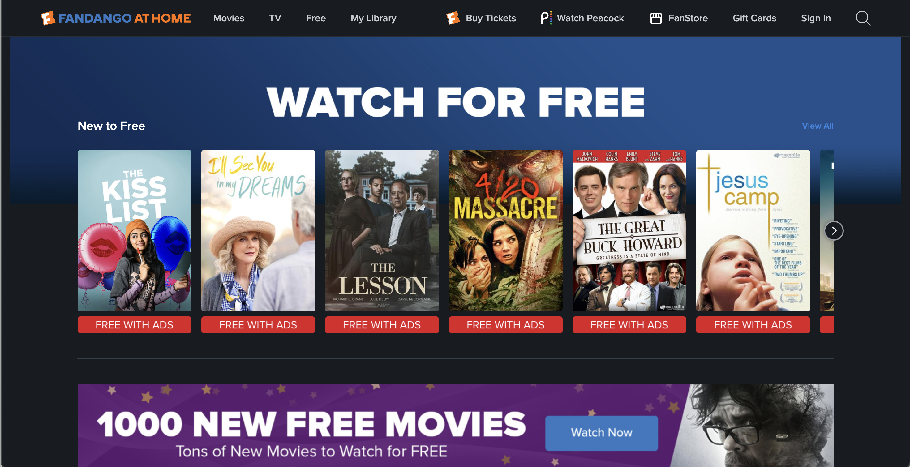 Watch movies on Fandango at Home, a great 123Movies alternative